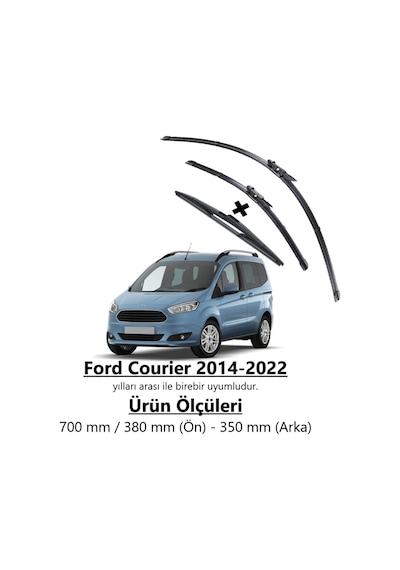 Inwells Ford Courier Ön ve Arka Aerodinamik Silecek Takımı 2014-2022