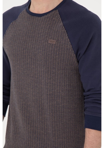 U.S. Polo Assn. Erkek Regular Fit Bisiklet Yaka İndigo Sweatshirt 50290763-VR028