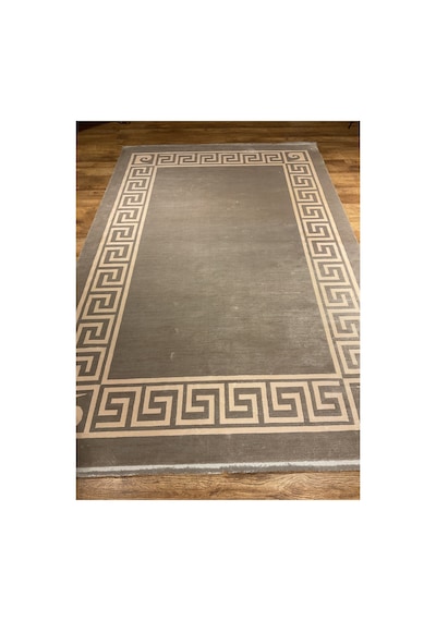Monet Mt26a Koyu Gri Krem Halı