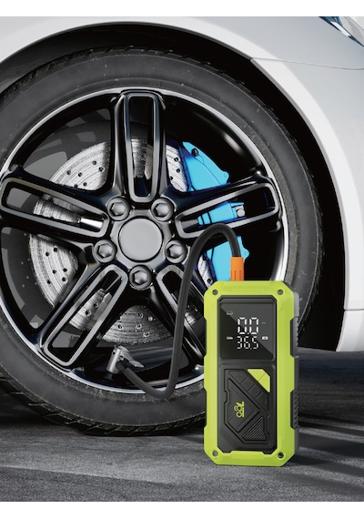 7go 7a4 Akü Takviyeli Hava Pompası & Jump Starter 10000mah Powerbank Çok Fonksiyonlu Araç Destek C