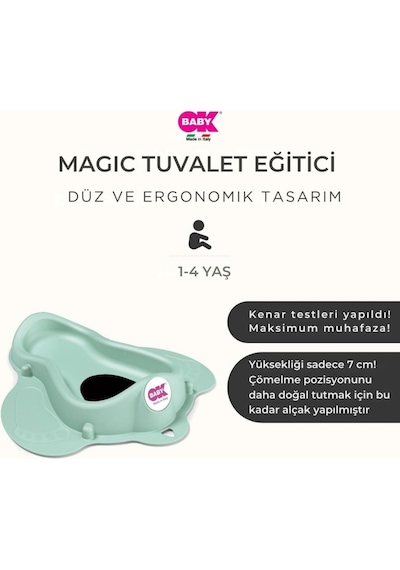 OKBaby Magic Tuvalet Eğitici Kırık Beyaz