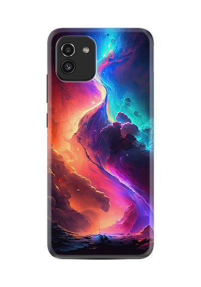 Samsung Samsung Galaxy Uyumlu A03 Kılıf Boutique Baskılı Resimli Özel Renkler Pcode -076