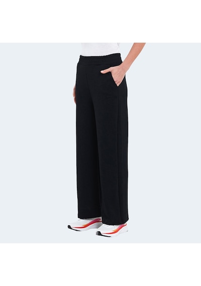 Slazenger VILLE Kadın Cepli Bol Paça Siyah Eşofman Altı