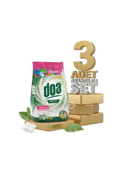 Doa Matik Deterjan Renkliler 3x4 Kg