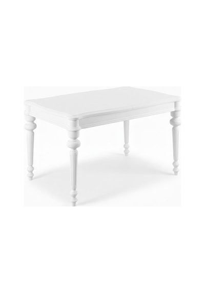 Ariston Ahşap Açılır Mutfak Masası 120cm Beyaz