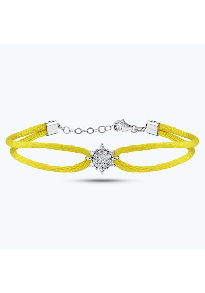 Altınbaş Pırlanta Lotus Çiçeği İpli Bileklik Ppa054pk14-4-sr