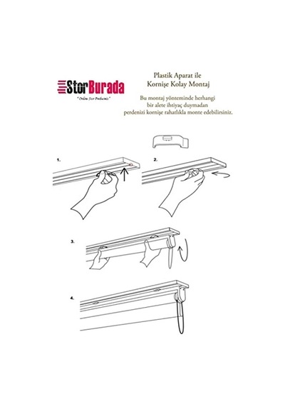 Storburada Zebra Stor Perde Beyaz Etek Dilimli Stb-400-v01 Çok Renkli