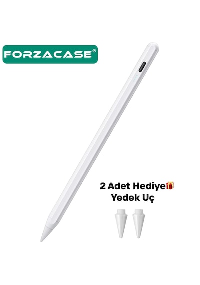 Forzacase Honor Pad 20 / 20 Pro 12.1 İnç İle Uyumlu Stylus Yazı Çizim Kalemi - Fc1140 Beyaz