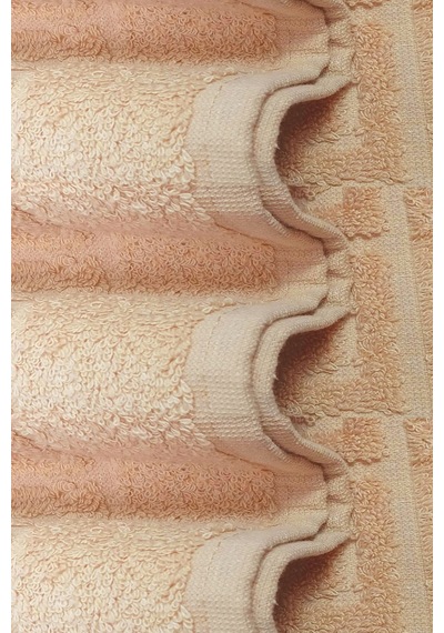 2 Li Ayak İzli Banyo Ayak Havlusu %100 Pamuklu Renkli 50x70 Cm Menom Kahve