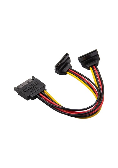 Sata 15 Pin Dişi Erkek 2 Port Çoklayıcı 4683A Y Kablosu Dirsek 90 Sata 15 Pin Dişi Erkek 2 Port Çoklayıcı 4683A Y Kablosu Dirsek 90
