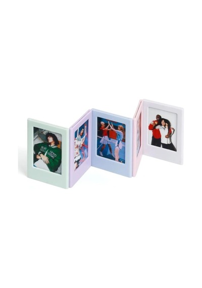 Fujifilm Instax Mini Film Uyumlu 2'li Mıknatıslı Fotoğraf Çerçeve Seti, Turuncu
