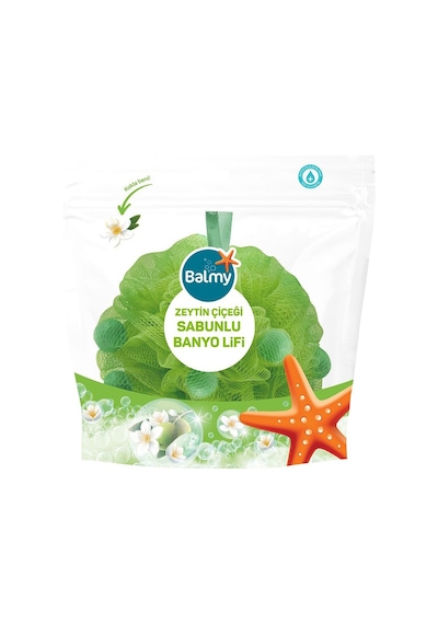 Balmy Sabunlu Banyo Lifi Zeytin Çiçeği 67 G - Kendinden Sabunlu Köpük 4'li Avantaj Paketi - 4 A Tarı