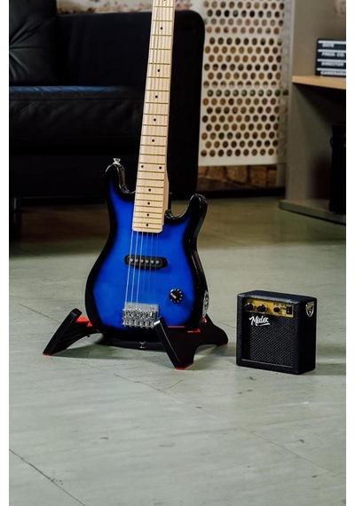 Midex Ceg-30bl 4-6 Yaş Çocuklar İçin Amfili Full 1/4 30 İnç Elektro Gitar Seti Blue Black