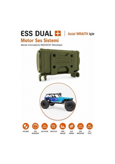 Ess Dual+ Çift Motor Ses Simülatörü Rc Araçlar İçin Gerçekçi Motor Sesleri
