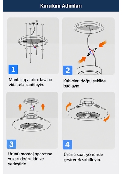 Dlc Nord 60cm Kumandalı Led Tavan Vantilatörü Beyaz