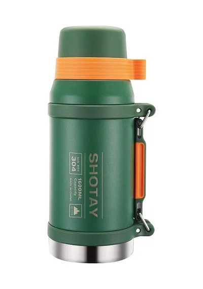 Shotay Çelik Termos Camper Large 1600ml Haki