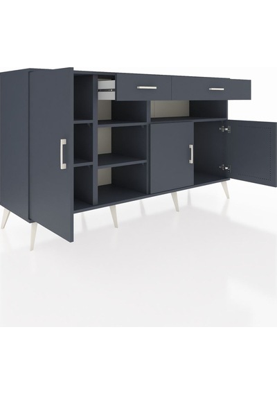 Hyperion Konsol 5 Raflı 2 Çekmeceli 3 Kapaklı 176x44x99 Antrasit- Antrasit-antrasit Hyperion Konsol 5 Raflı 2 Çekmeceli 3 Kapaklı 176x44x99 Antrasit- Antrasit-antrasit