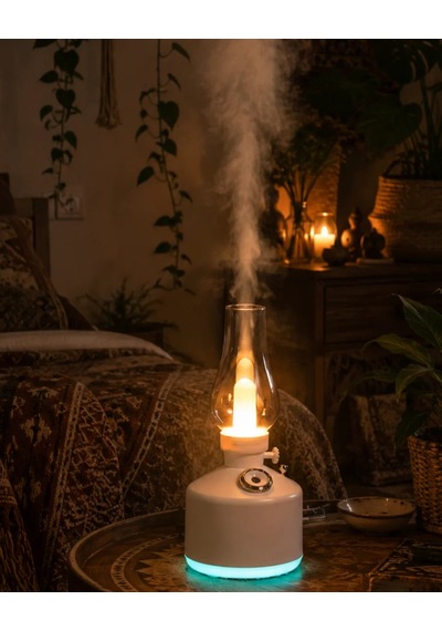 Northcity Led Işıklı Vintage Hava Nemlendirici Aromaterapi Difüzörü - Usb Şarjlı & Dekoratif