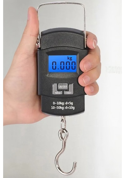 Mobee Wh50 Bavul Valiz El Çantası Ağırlık Ölçme Tartısı Minik Lcd Ekranlı Kilogram Ölçme Terazisi