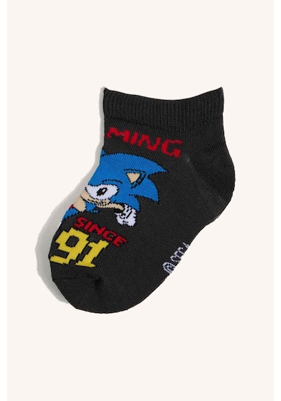 Defacto Sonıc The Hedgehog Lisanslı 3lü Pamuklu Patik Karma Çorap Erkek Çocuk I4481a8nskr1 Çok Renkli-kr1