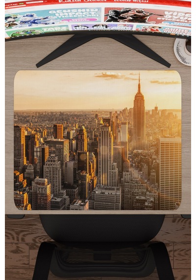 New York Amerika V2 48x40 Xl Gaming Kauçuk Kaymaz Taban Mouse Pad Fare Altlığı