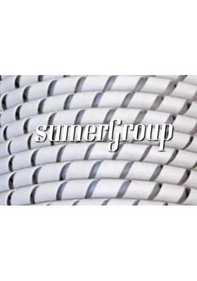 Sumergroupv 14Mm Kalın Kablo Toplayıcı Spiral Gri Rulo 50 M