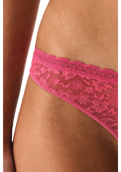Penti Fuşya Easy Lace Dantel V Model Brazilian Külot