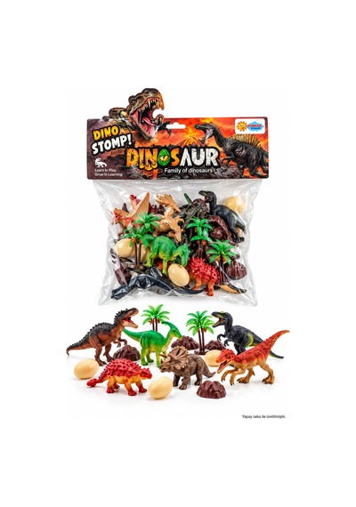 Dinozor Oyuncak Seti Çok Parçalı Dinozor Figürleri Yumurtalı Eğitici Oyun Seti