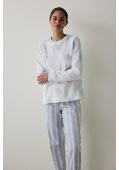 Penti Gardenya Magic Puantiyeli Pijama Üstü