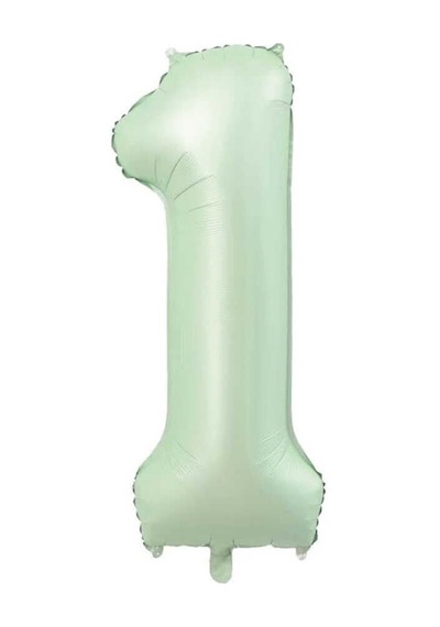 Rakam Folyo Balon 34 İnç 76-82 Cm Adaçayı, 1 Açık Mavi