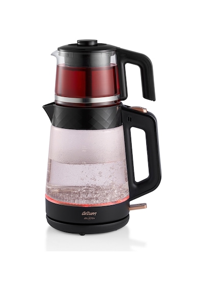 Arzum AR3101 Gusto Cam Çay Makinesi 1900 W 0.9 L Demlik Kapasitesi