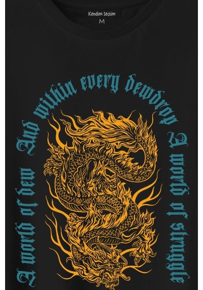 Dragon Japanese Urban Drake Ejder Japonca Uzak Doğu Baskılı Tişört Unisex T-shirt 001 Dragon Japanese Urban Drake Ejder Japonca Uzak Doğu Baskılı Tişört Unisex T-shirt 001