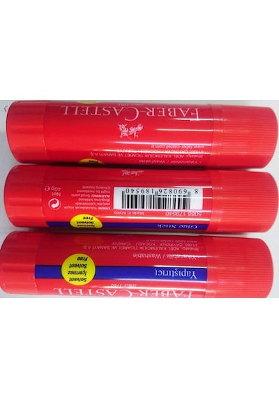 Yapıştırıcı- Faber-castell Glue Stick 40 Gr. 3 Adet