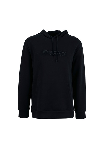 Discovery Expedition D6wm-swt3757 Siyah Erkek Kapüşonlu Örme Sweatshirt
