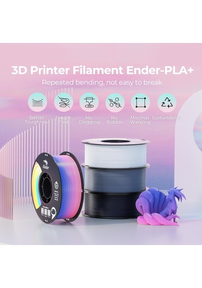 Resmi Upgrade Ender 3d Yazıcı Filamenti, Siyah Pla+ Filamenti 1,75 Mm, 1 Kg Makara 1,0 Kg , Do