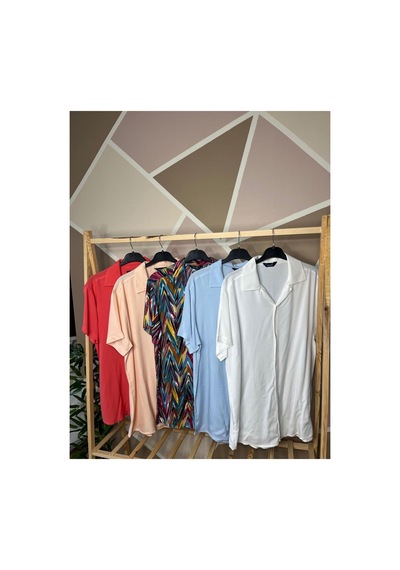 Mfz Giyim Çok Renk 5'li Viskon Unisex Gömlek Çok Renkli Mfz Giyim Çok Renk 5'li Viskon Unisex Gömlek Çok Renkli