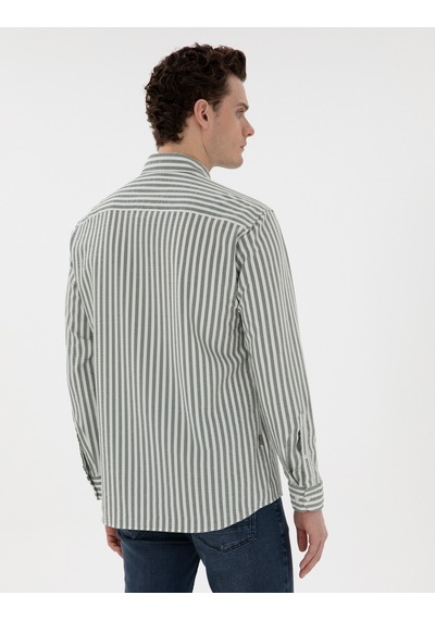 Pierre Cardin Erkek Haki Gömlek Desenli 50301533-vr027 Haki