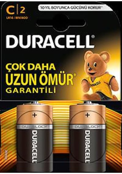 Pil Orta Alkalin C Duracell C2 2Li