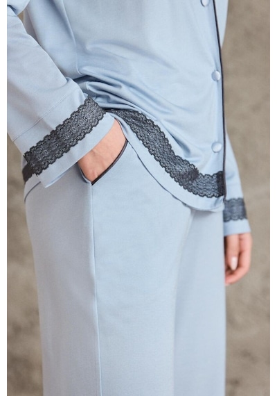 Pierre Cardin Mist Penye Kadın Pijama Takımı 2200 Mist