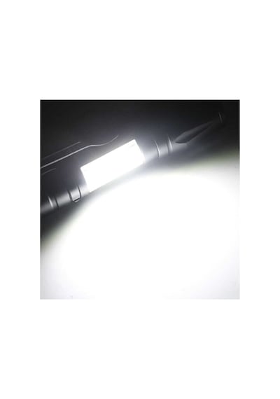 Zeycan Teknoloji Yandan Işıklı Güçlü+ Newpro Led Fner 1000 Lümen Pt4011+pil+şarj Siyah