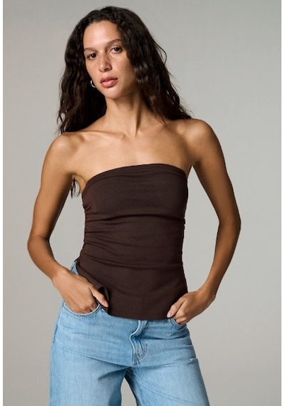 Nealdin Kadın Acı Kahve Straplez Düz Penye Top Örme Yazlık Straplez Büstiyer Bluz Kahverengi Nealdin Kadın Acı Kahve Straplez Düz Penye Top Örme Yazlık Straplez Büstiyer Bluz Kahverengi