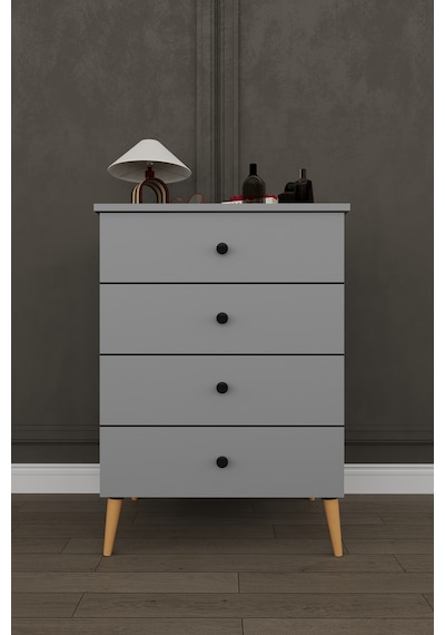 Asra Trend Yatak Odası Takımı 5 Parça %100 Mdf Gardırop Şifonyer Makyaj Masası Komodin Ytk03