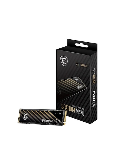 Msı 2tb Spatıum M470 Pro 6000-5000mb/s M2 Nvme Gen4 Disk