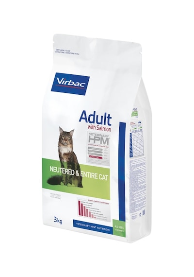 Virbac Adult Cat Salmon Neutered & Entire Kısırlaştırılmış Yetişkin Kedi Maması 3 KG