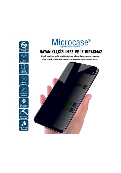 Microcase Honor Magic V6 İle Uyumlu Privacy Gizlilik Filtreli Hayalet Nano Ekran Koruyucu-ekm110