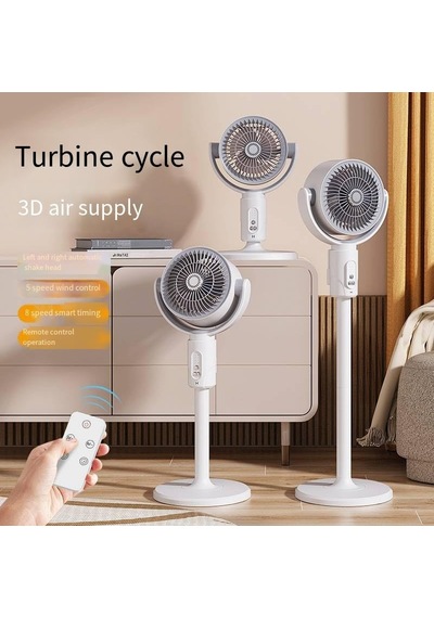 Çeşithane Kumandalı Ayaklı Vantilatör Dijital Ekranlı 3 Kademeli Stand Fan, Uzaktan Kumandalı, Salınımlı G