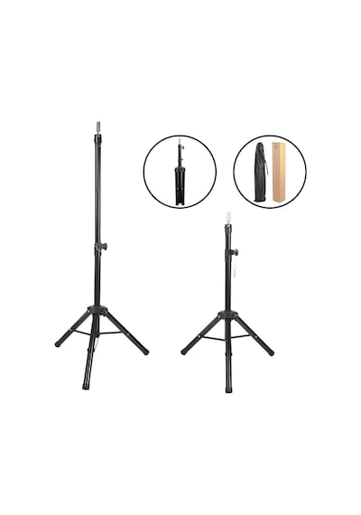 Kuaför Eğitim Mankeni İçin Metal Tripod / Siyah + Taşıma Çantası - Mydr-713990 Renkli
