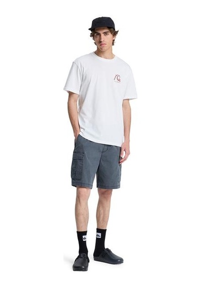 Quiksilver Evo Bs Erkek Beyaz Tişört