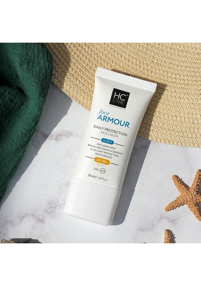 Hc Care Face Armour 4'ü 1 Arada Günlük Koruyucu Güneş Kremi SPF50+ 50 ML