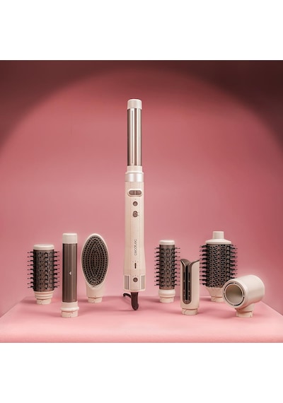 Ceramiccare 8in1 Airglam Gyro Champagne Saç Şekillendirme Seti Altın